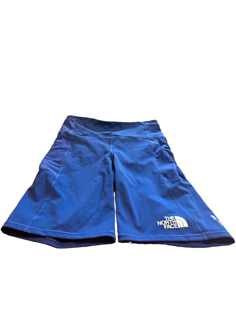 The North Face Women’s Blue Solid Stretch Athletic Activewear Shorts! L 30x8